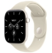 תמונה של שעון חכם אפל סדרה 12 Apple Watch Series 12 MJGX4ZR/A eSIM+GPS 42mm גוף בצבע Pearl White Ceramic case רצועה Sand Sport מידה M/L