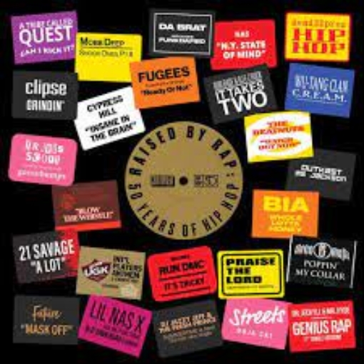 תמונה של תקליט כפול אוסף אומנים Various Artists – Raised By Rap 50 Years of Hip Hop 2LP