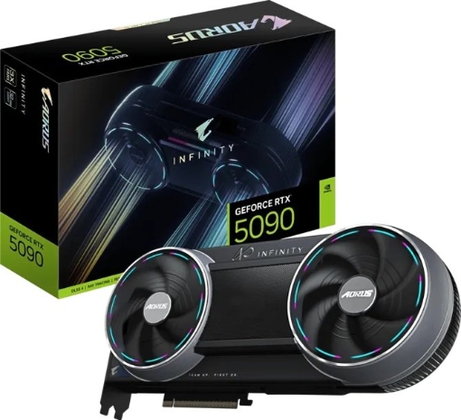 תמונה של כרטיס מסך GIGABYTE AORUS GeForce RTX 5090 INFINITY 32GB GDDR7
