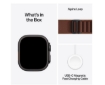 תמונה של שעון חכם אפל סדרת אולטרא 4 Apple Watch Ultra 4 MJC14KS/A eSIM+GPS 49mm גוף בצבע Black Titanium case רצועה Burgundy Alpine Loop מידה M