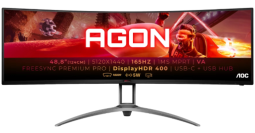תמונה של מסך גיימינג קעור 49 אינץ' דגם AG493UCX2 מבית AOC