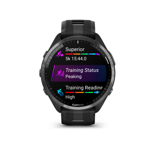תמונה של שעון מולטיספורט חכם 47.2″ GARMIN Forerunner 965 AMOLED בצבע שחור – יבואן רשמי
