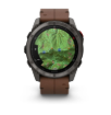 תמונה של שעון ספורט חכם גרמין GARMIN fēnix® 8 Pro – 51″, AMOLED Sapphire, Carbon grey DLC titanium Blk/Chsnt