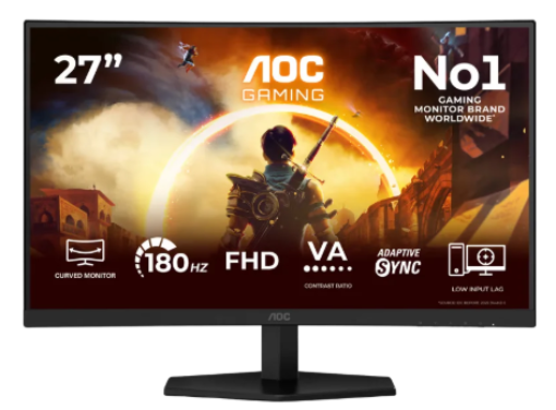 תמונה של מסך גיימינג קעור 27 אינץ' דגם C27G42FE מבית AOC