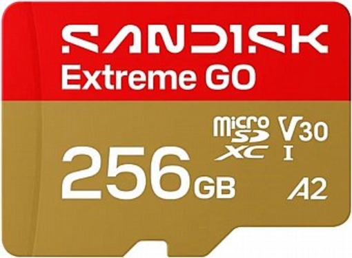 תמונה של כרטיס SanDisk Extreme Go  microSD 240S 256G