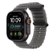 תמונה של שעון חכם אפל סדרת אולטרא 4 Apple Watch Ultra 4  MJAY4KS/A eSIM+GPS 49mm גוף בצבע Black Titanium case רצועה Translucent Black Ocean Band מידה ONE SIZE