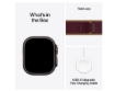 תמונה של שעון חכם אפל סדרת אולטרא 4 Apple Watch Ultra 4 MJC44KS/A eSIM+GPS 49mm גוף בצבע Black Titanium case רצועה Burgundy Trail Loop מידה M/L