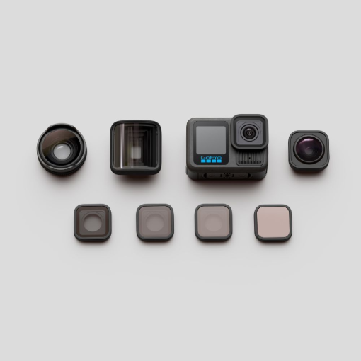 תמונה של מצלמת אקסטרים GoPro HERO13 BLACK + HB series lens collection