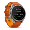 תמונה של שעון ספורט חכם GARMIN fēnix 9 Pro inReach בגודל 47 מ”מ בצבע טיטניום כתום סתיו עם רצועה כתומה – יבואן רשמי