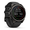 תמונה של שעון ספורט חכם GARMIN fēnix 9 בגודל 47 מ”מ בצבע אפור עם רצועה שחורה – יבואן רשמי