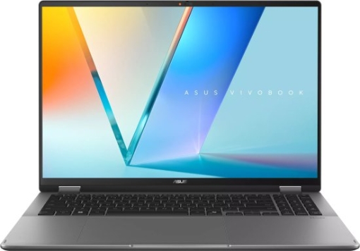 תמונה של מחשב נייד כולל מסך מגע “16 Asus VivoBook 16 Flip ULTRA 7 32GB 1TB SSD TP3607AA-SI012W בצבע Matte Gray