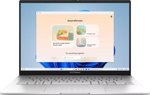 תמונה של מחשב נייד עם מסך מגע “14 ASUS Zenbook 14 ULTRA 5 16GB 1TB SSD UX3405CA-SU850W בצבע Foggy Silver