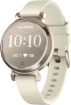 תמונה של שעון חכם Garmin Lily 2 אלומיניום בצבע זהב שמנת ורצועת סיליקון לבן קוקוס