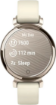תמונה של שעון חכם Garmin Lily 2 אלומיניום בצבע זהב שמנת ורצועת סיליקון לבן קוקוס