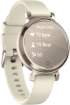 תמונה של שעון חכם Garmin Lily 2 אלומיניום בצבע זהב שמנת ורצועת סיליקון לבן קוקוס