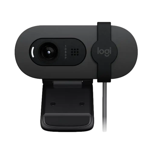 תמונה של מצלמת רשת Logitech BRIO 100 בצבע גרפיט