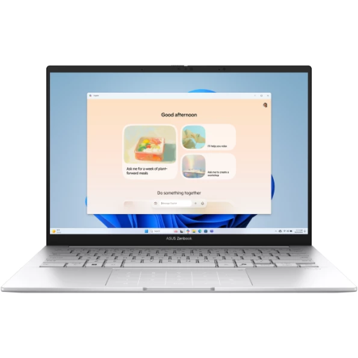 תמונה של מחשב נייד עם מסך מגע “14 ASUS Zenbook 14 Ultra 7 16GB 1TB SSD UX3405CA-SU988W בצבע Foggy Silver