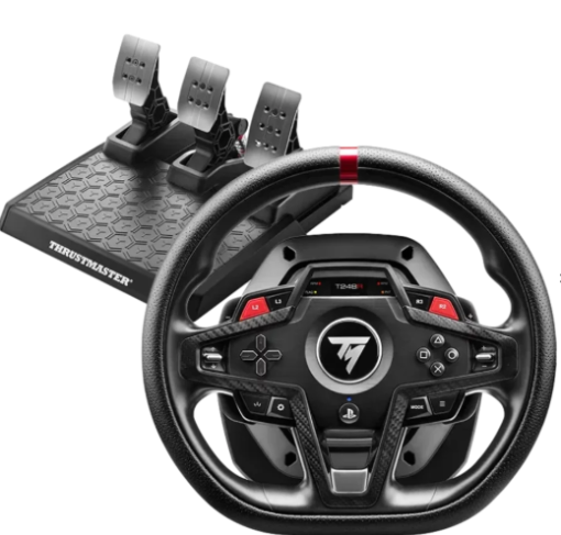 תמונה של הגה מירוצים ודוושות דגם T248R מבית THRUSTMASTER