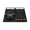 תמונה של כיריים גז 4 להבות טורבו וולקנו Midea MG60GH096KT6B-IR