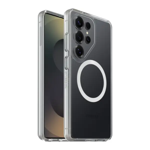 תמונה של כיסוי לגלקסי S26 Ultra עם מגנטים דק OtterBox React בצבע שקוף