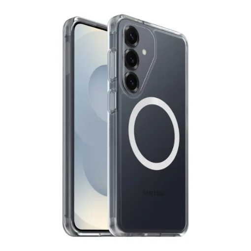 תמונה של כיסוי לגלקסי S26 Plus עם מגנטים דק OtterBox React בצבע שקוף