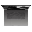 ASUS Zenbook S 16 UM5606GA-SR139W אפור - Antrim Gray ASUS Zenbook S16 display opens from the top view.