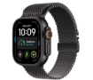 תמונה של שעון חכם אפל סדרת אולטרא 4 Apple Watch Ultra 4  MJAX4KS/A eSIM+GPS 49mm גוף בצבע Black Titanium case רצועה Black Titanium Milanese Loop  מידה L