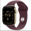 תמונה של שעון חכם אפל סדרה 12 Apple Watch Series 12 MJGJ4ZR/A eSIM+GPS 42mm גוף בצבע Radiant Gold Titanium רצועה Burgundy Sport Band מידה S/M