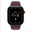 תמונה של שעון חכם אפל סדרה 12 Apple Watch Series 12 MJGT4ZR/A eSIM+GPS 46mm גוף בצבע Radiant Gold Titanium רצועה Burgundy Sport Band מידה M/L