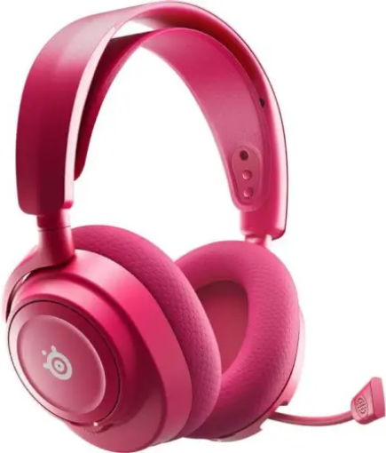 תמונה של אוזניות גיימינג אלחוטיות SteelSeries Arctis Nova 7X Gen 2 בצבע ורוד