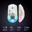 תמונה של עכבר גיימינג אלחוטי SteelSeries Aerox 3 Wireless Gen 2 בצבע לבן-שקוף