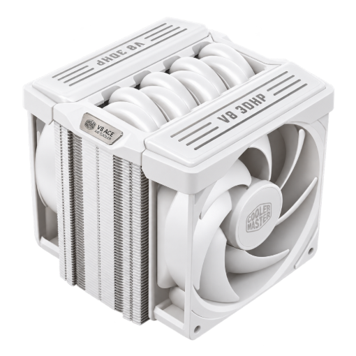 תמונה של קירור אוויר Cooler Master V8 ACE 3DHP 300W TDP White For Intel