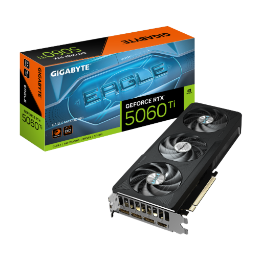 תמונה של כרטיס מסך GIGABYTE RTX 5060 Ti EAGLE MAX OC 16GB GDDR7