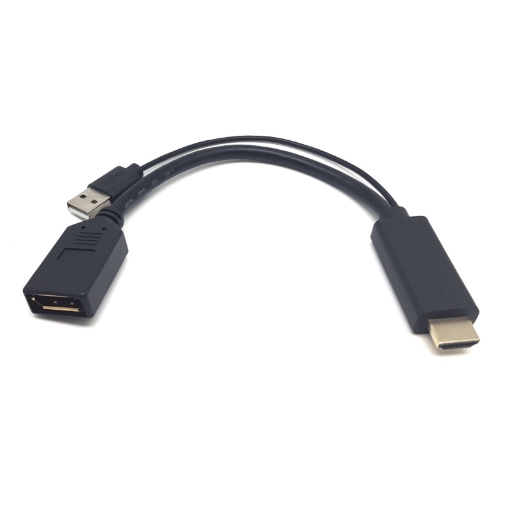 תמונה של HDMI To DP with USB Power Adapter