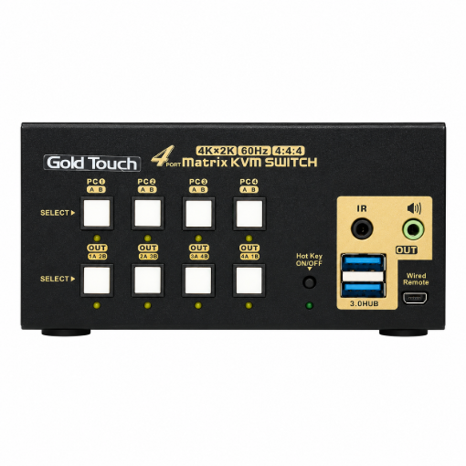 תמונה של 4 Ports Dual DP KVM swtich