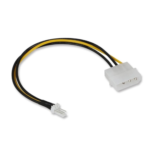 תמונה של 4Pin Molex Male to 3Pin Fan