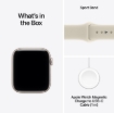 תמונה של שעון חכם אפל סדרת SE 3 Apple Watch SE 3 MJLE4ZR/A eSIM+GPS 40mm גוף בצבע Starlight Aluminum case רצועה Sand Sport Band מידה M/L
