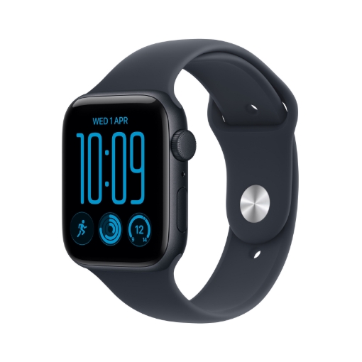 תמונה של שעון חכם אפל סדרת SE 3 Apple Watch SE 3 MJKY4ZR/A GPS 40mm גוף בצבע Midnight Aluminum case רצועה Navy Blue Sport Band מידה S/M